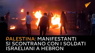 Palestina: manifestanti si scontrano con i soldati israeliani a Hebron