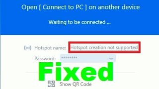 How to fix shareit hotspot creation not supported in pc (2018)