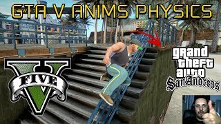 NOVAS ANIMAÇÕES GTA V ANIMS PHYSICS PARA SA (Compatível com SAMP e M.T.A) Vídeo in 4K
