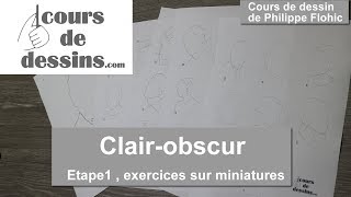 Vidéos publique du blog : CoursDeDessins.com - Clair-obscur ,  étape 1 sur miniatures