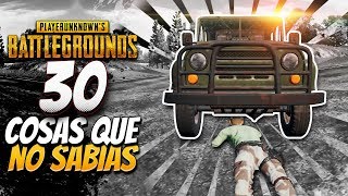 30 COSAS DE BATTLEGROUNDS QUE NO SABÍAS!! | PUBG en Español