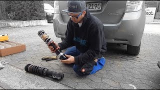 VW GOLF 3 GEWINDEFAHRWERK AUSBAUEN/EINBAUEN TUTORIAL #1