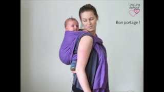 écharpe de portage : kangourou dos spécial petit bébé - asymétrique sac à dos sans nœud