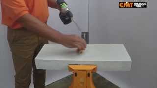 CMT hole saw 550 on aerated concrete