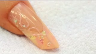 Ongle Acrylique Edge avec Gel Pastel Marbré Tutoriel par Naio Nails