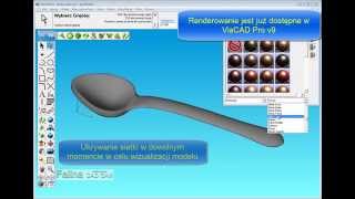 Projektowanie Łyżki 3D z Subdivision w ViaCAD Pro v9 od Falina CAD CAM