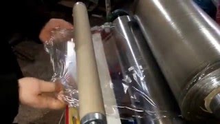 Машина для перемотки стрейч пленки в малые рулоны