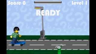 Лего Минифигурки игра Улица скейтбордиста (Lego Minifigures Street Skater)