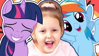МАЙ ЛИТЛ ПОНИ Сумеречная Искорка и Радуга Дэш Спасение пони из  My Little Pony