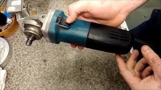 Болгарка искрит на щетках,-ремонт/MAKITA 9555NB sparks on brushes, repair