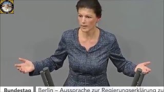 Сара Вагенкнехт vs Ангела Меркель