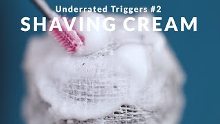 ASMR - Shaving Cream for sleep, relax, & tingles│Underrated Triggers #2│Plastic wrapped│No Talking