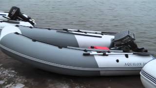 Надувная моторная лодка пвх с дном низкого давления Аквилон (Aquilon) 012