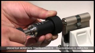 Lock Picking tool for Titan K5 / Heracles Y8 - Crocheteur Micropoints Titan K5 / Heracles Y8