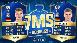98 PACE WERNER DUAL YOUTUBER 7 MINUTE SQUAD BUILDER!! - FIFA 17 ULTIMATE TEAM