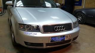 Audi A4. Замена линз на биксеноновые Hella 3. Ретрофит.