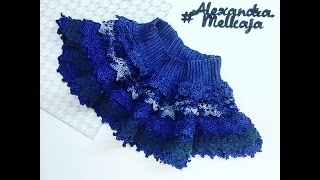 Вязаная юбка крючком для девочки МК