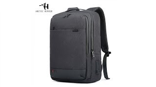 Рюкзак бизнес серии Arctic Hunter GB00328 с USB портом и отделением для ноутбука до 15,6", 22л