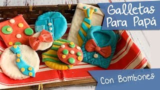 Galletas decoradas Día del Padre :: Galletas decoradas con Bombones ? ?