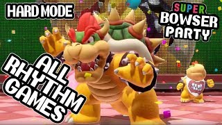 Super Mario Party All Rhythm Games (Except Mario Loses)