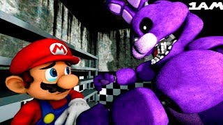 Mario contra BONNIE !! | Noche 2 | Mario in Animatronic Horror | Five Nights at Freddy's |