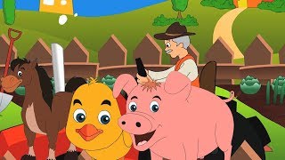 У старого macdonald была ферма | Рифмы для младенцев | Kids Songs | Old Macdonald Rhyme For Kids