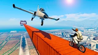 САМОЛЕТЫ ПРОТИВ BMX НА ТРОПЕ СМЕРТИ (GTA 5 Смешные моменты)
