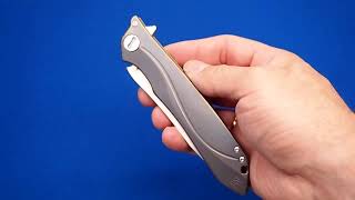 Нож CKF MILK (М390, титан, ручной сатин)