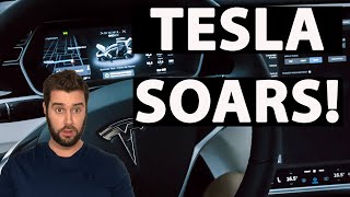 Tesla Q4 earnings, stock soars!