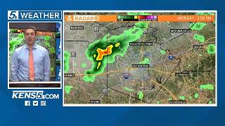 Radar update on showers and storms in South Texas