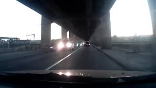 Авария на мосту Преображенского в Запорожье 02.10.2016