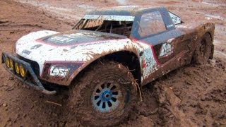 RC ADVENTURES - HUGE, MUDDY 4X4 OFF ROAD GAS TRUCK - LOSI 5ive T, 2nd Tank