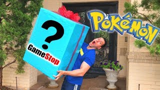 OPENING BIGGEST MYSTERY BOX WITH BEST POKEMON CARDS AND TOYS FROM GAMESTOP!