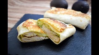 Receta casera de los Wraps de Pollo y Aguacate