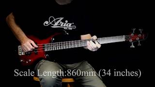 Best bass guitar Aria Pro II IGB STD (best guitar sound, sound of a musical instrument)