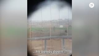 Motionless Palestinian Shot by Israeli Sniper to Sound of Soldiers' Cheers
