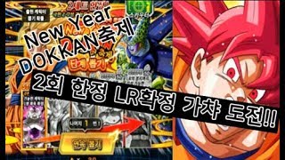 드래곤볼 폭렬격전]NEW YEAR 돗칸축제 LR확정 가챠 도전!!!이번에는 로없찐 탈출할수있을까? dragonball z dokkan battle