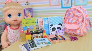 MATERIAL ESCOLAR 2018 DA BABY ALIVE MALU - Lilly Doll
