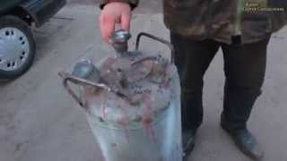 Ресивер для компрессора из газового баллона. Покраска. Ресивер для покраски своими руками.