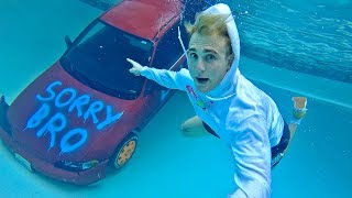 I SUNK My FRIENDS CAR THEN SURPRISED HIM With A NEW ONE!