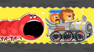 Lion Family ? Journey to the Center of the Earth #18. Millipede | Cartoon for Kids