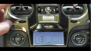 Graupner MX-20 HOTT Knüppelkalibrierung
