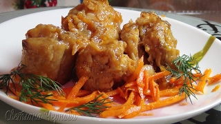 Рыба тушеная с овощами и маслом /Fish stew with vegetables and oil