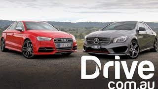 Audi S3 sedan v Mercedes-Benz CLA250 Sport | Drive.com.au