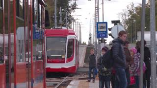 Daugavpilī tiek testēti jaunie tramvaji