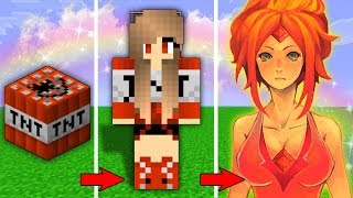 ? КАК МЕНЯЛАСЬ ДЕВУШКА ДИНАМИТ И ЕЁ ЖИЗНЕННЫЙ ЦИКЛ МАЙНКРАФТ!