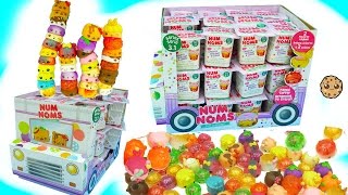 Full Box Truck Unboxing Scented Num Noms Series 3 Surprise Blind Bag Cups with Lipgloss