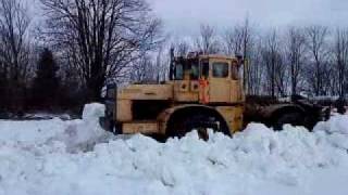 k700a kirovets in heavy snow