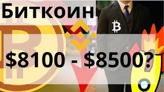 Биткоин $8100 - $8500 ещё увидим? Binance Futures плечо X 20