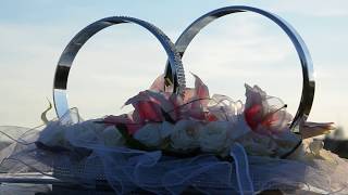 dekoracja auta na ślub Hochzeit  Autodeko Autoschmuck